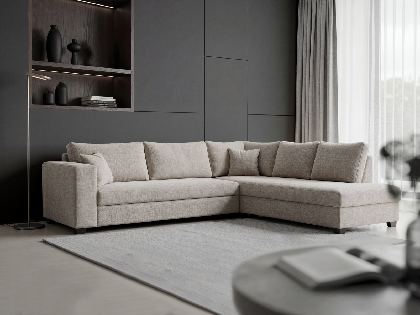 New Home 41 Florence Corner black Wall