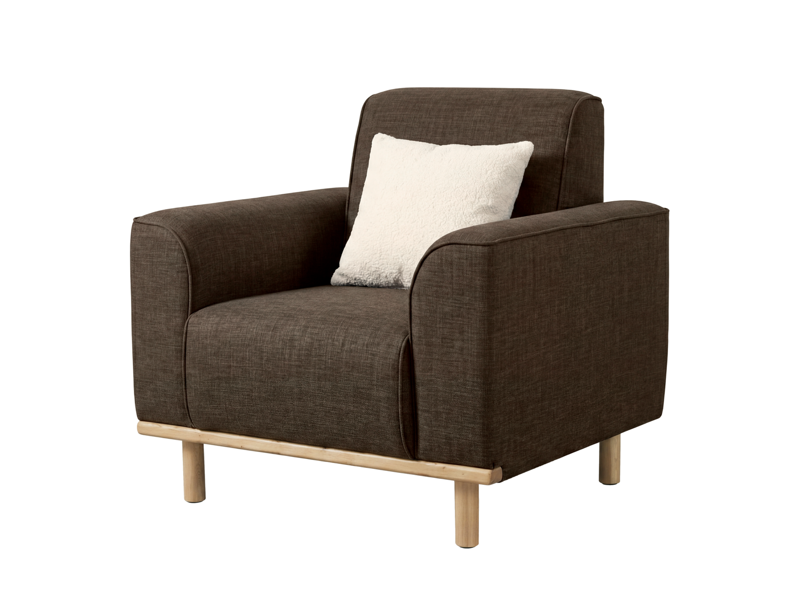 Conti 1Seater WhiteBackground Fixed Yellow