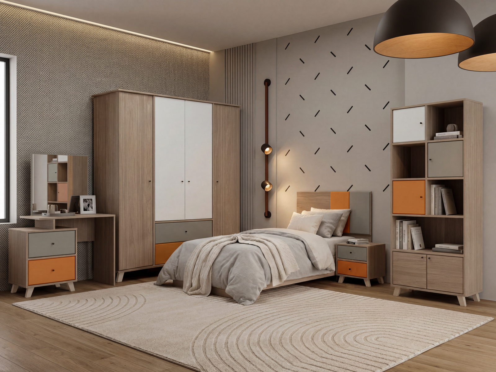 Joudy TeenageBedroomSet Full Perspective 8
