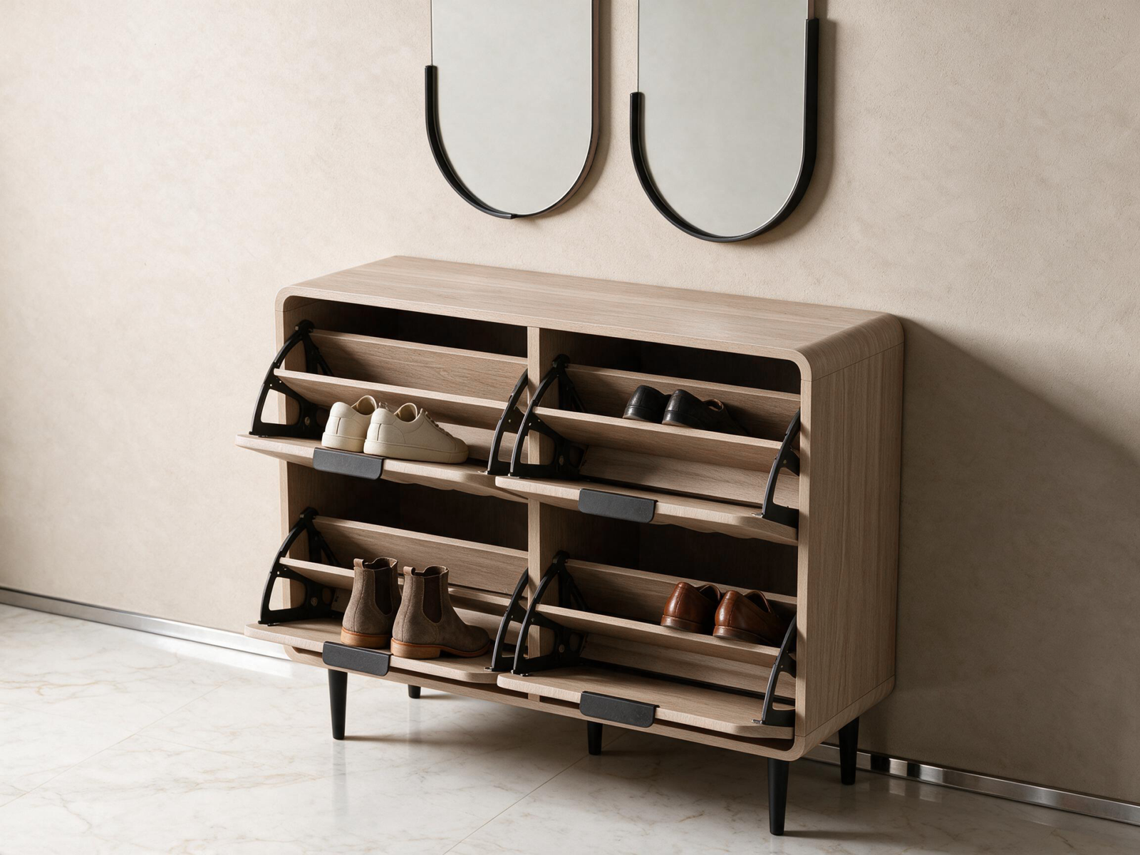 New Home 65 01 Bella ShoeCabinet Render Open